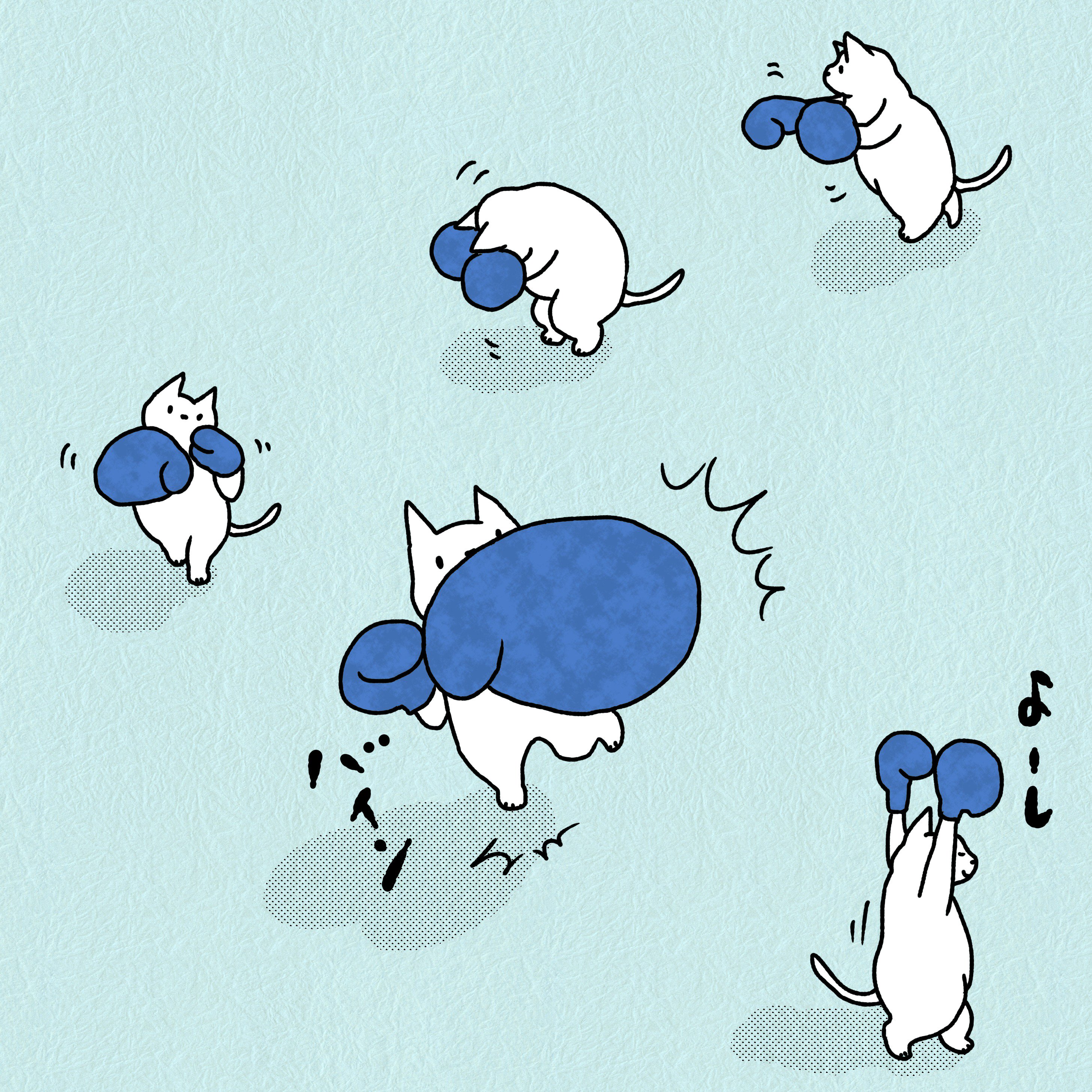石川ともこ 頑固な肩こり猫パンチ Illustration イラスト 猫 ねこ しろさん 猫パンチ 冬 寒い 12月 師走 T Co Yax8l090ye Twitter