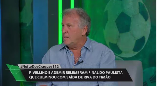 TNTSportsBR's tweet photo. "A GENTE JOGOU CONTRA O TIME DO ADEMIR EM 73... CARA, A GENTE NÃO PEGAVA NA BOLA! TIMAÇO DO PALMEIRAS!" Se liga nessa resenha entre ZICO e ADEMIR DA GUIA! #NoiteDosCraques112 https://t.co/HMvsySIur3