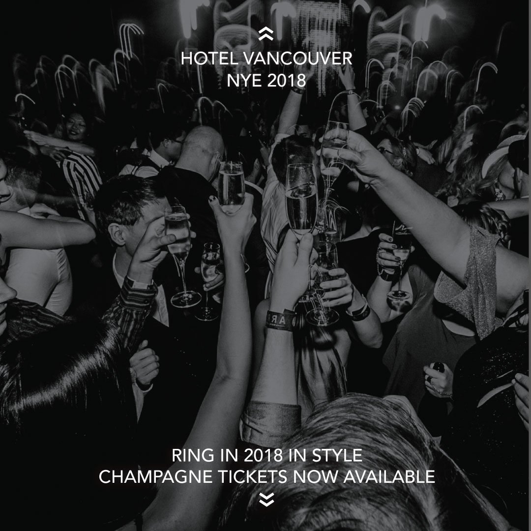 ArrivalAgency's tweet photo. If you're looking to make your NYE sparkle this year, we're offering Champagne tickets into our #HotelVancouver New Year's party. They'll get you expedited entry, VIP coat check, and two glasses of bubbly. More info: https://t.co/sxgogoB9Og https://t.co/0y578z8jny