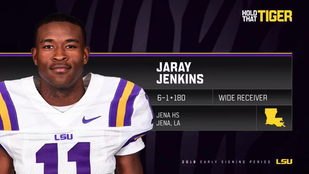 2018 4* WR Jaray Jenkins signs with LSU r/CFB