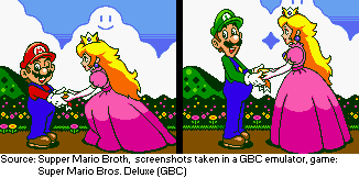 Supper Mario Broth on X: Comparison of the size/resolution of