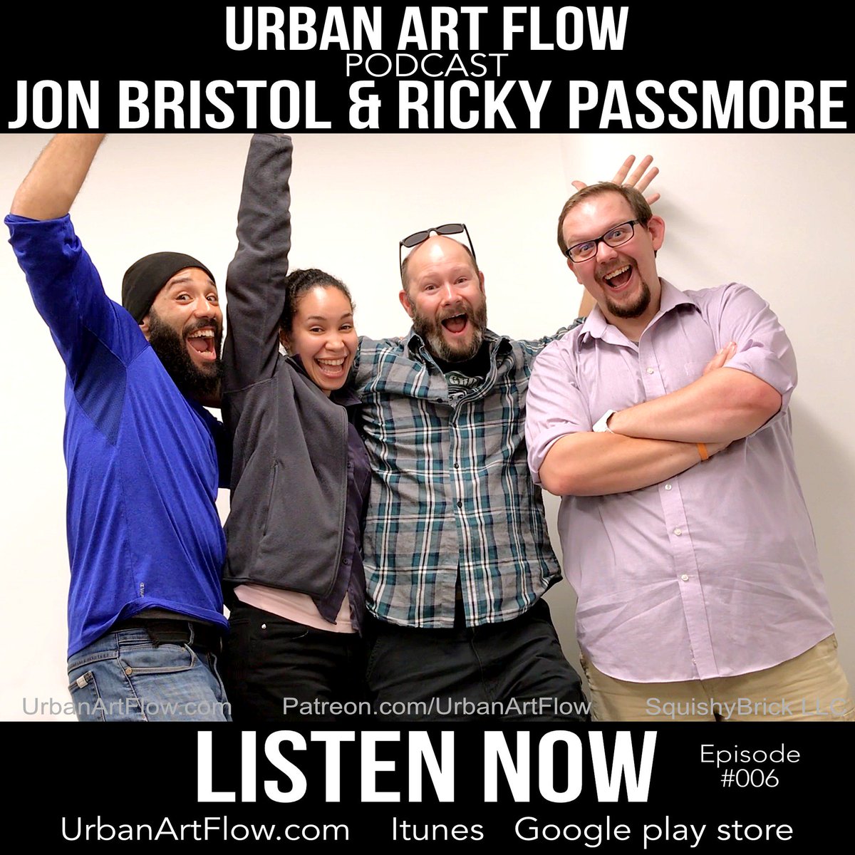 IssacHopkins's tweet photo. Just released #UrbanArtFlow episode7. This one was a BLAST! Check it out now on https://t.co/LAK4V7oPaZ, Stitcher, Itunes, Google play. Find more from ElmWood productions: https://t.co/9CkkZeSbpq
#Hartford #IssacHopkins #SquishyBrick #Hartfordhasit #puppeteer #Filmmaking #ElmWood https://t.co/iQ18m1CSDL