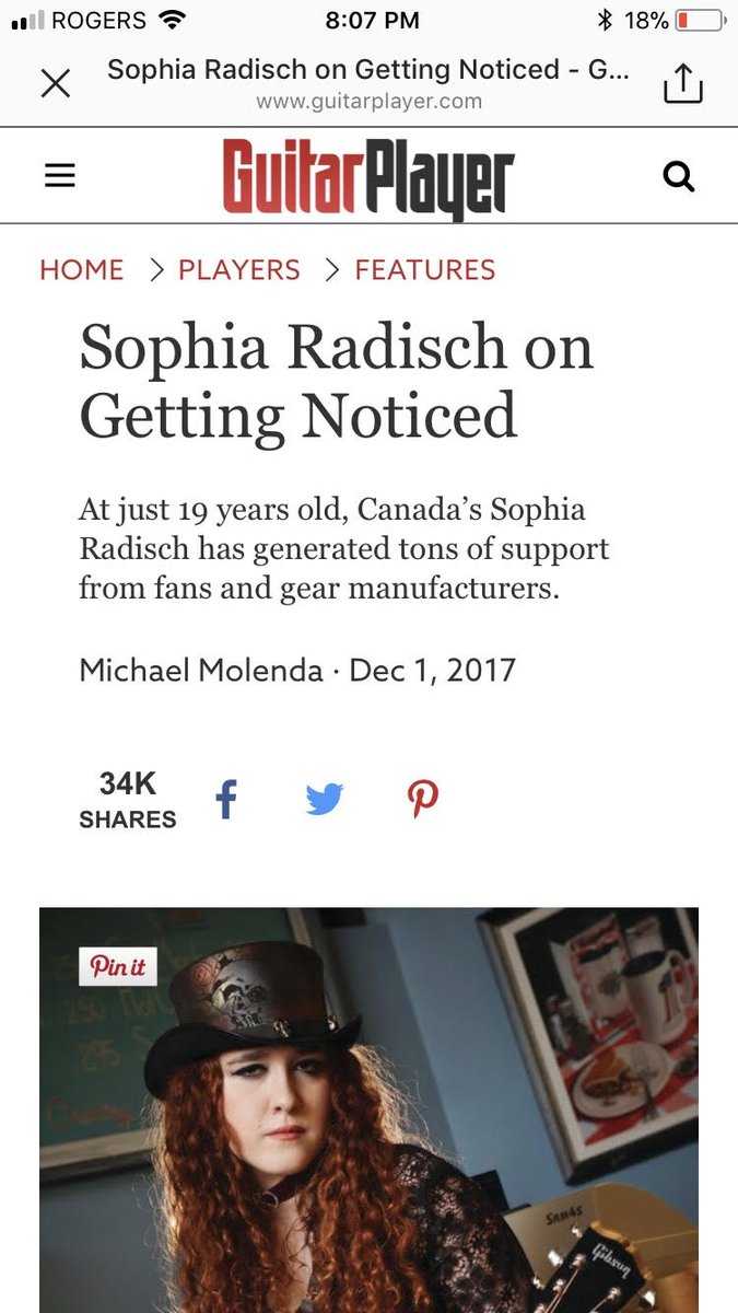 sophiaradisch01's tweet photo. https://t.co/VXXq3CXWwE
#guitarplayermagazine #sophiaradisch #guitarplayer #magazine #singer #sogwriter #musician #redslash #redhead #rocker #music #guitarplayermag #gibson #gibsonartist #ghsstrings #ghsartist #marshallamps #marshallartist #rocknroll https://t.co/Q9ieqJM8mL