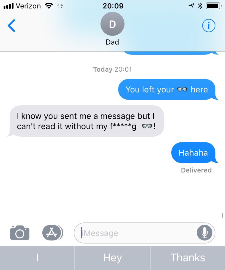 He may be getting old, but he’s still got it. #Dadjokes