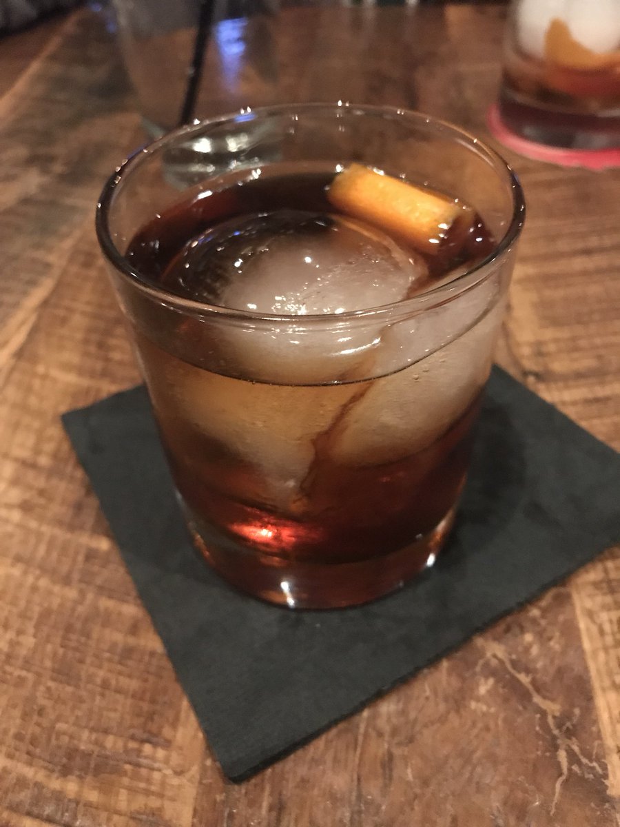 fessiejant's tweet photo. My first old fashioned! #Foremans https://t.co/DWWqq9vLzL