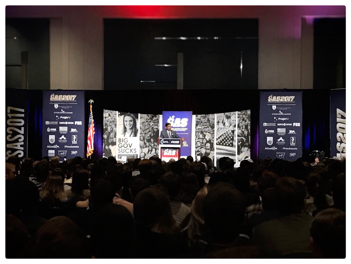 tpusautah's tweet photo. .@DineshDSouza speaking before the Student Action Summit. #TPUSA #BigGovSucks #SAS2017 https://t.co/Gb2MbfKAkz
