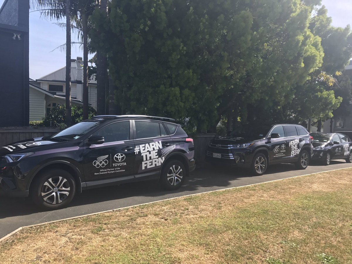 <a href="/ToyotaNZ/">Toyota New Zealand</a> fleet looking sharp at Olympic House #EarnTheFern