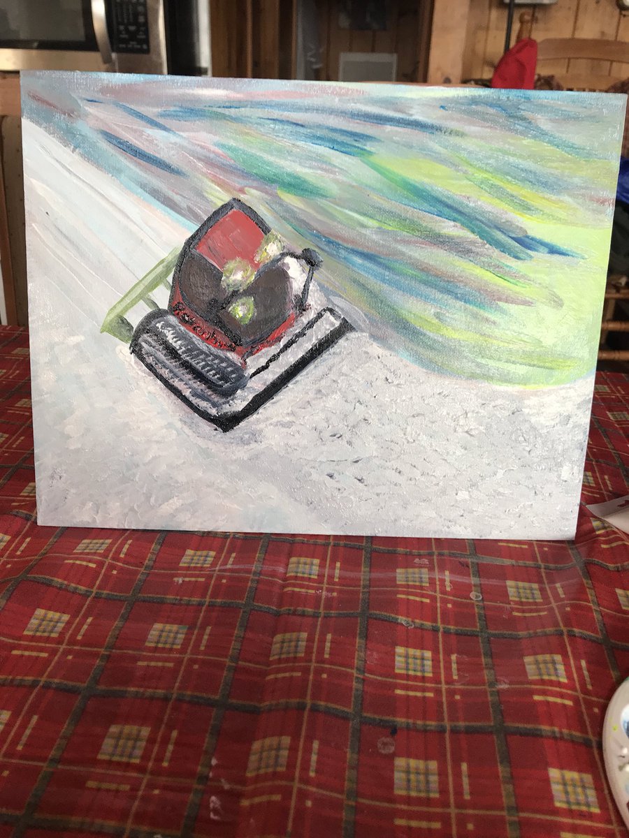 mrsbryantEMT's tweet photo. @Artsherpa  made for my Dad a @PistenBullyUSA groomer. @sundayriver #gregwarner #requested #MerryChristmas https://t.co/YMi9XFSNTF
