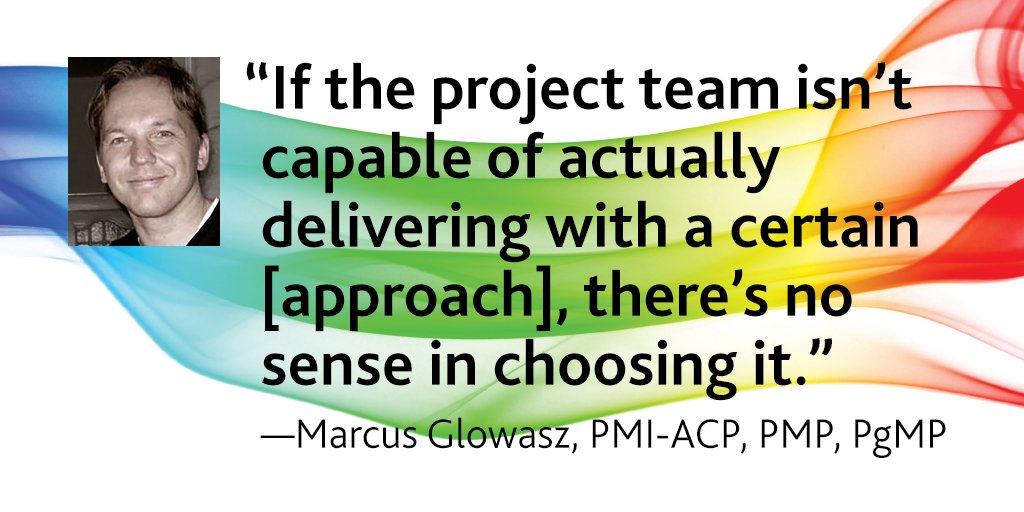 PMInstitute's tweet photo. #Agile isn’t all or nothing. #Project teams may deliver more value with a #hybrid approach. #PMNetwork https://t.co/QXyGEvScsI https://t.co/FNNd6RxrFN