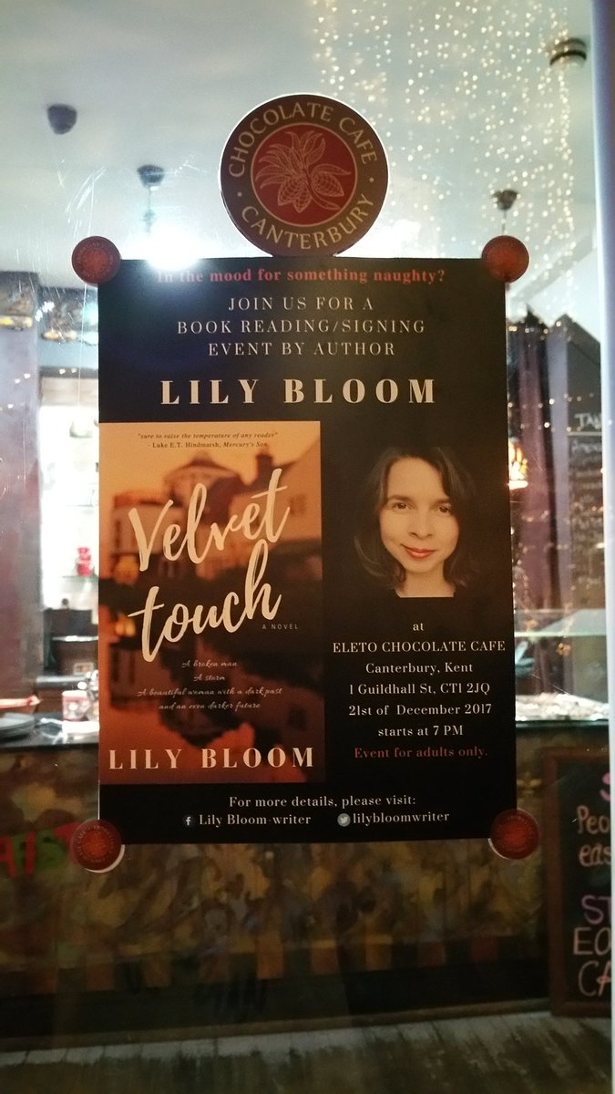 Flyers have gone on the door of @eleto_choc_cafe! ❤
Looking forward to see you there on Thursday! 🤗🤗🤗

#bookreadingevent #booksigning #chocolatecafe #writerslife