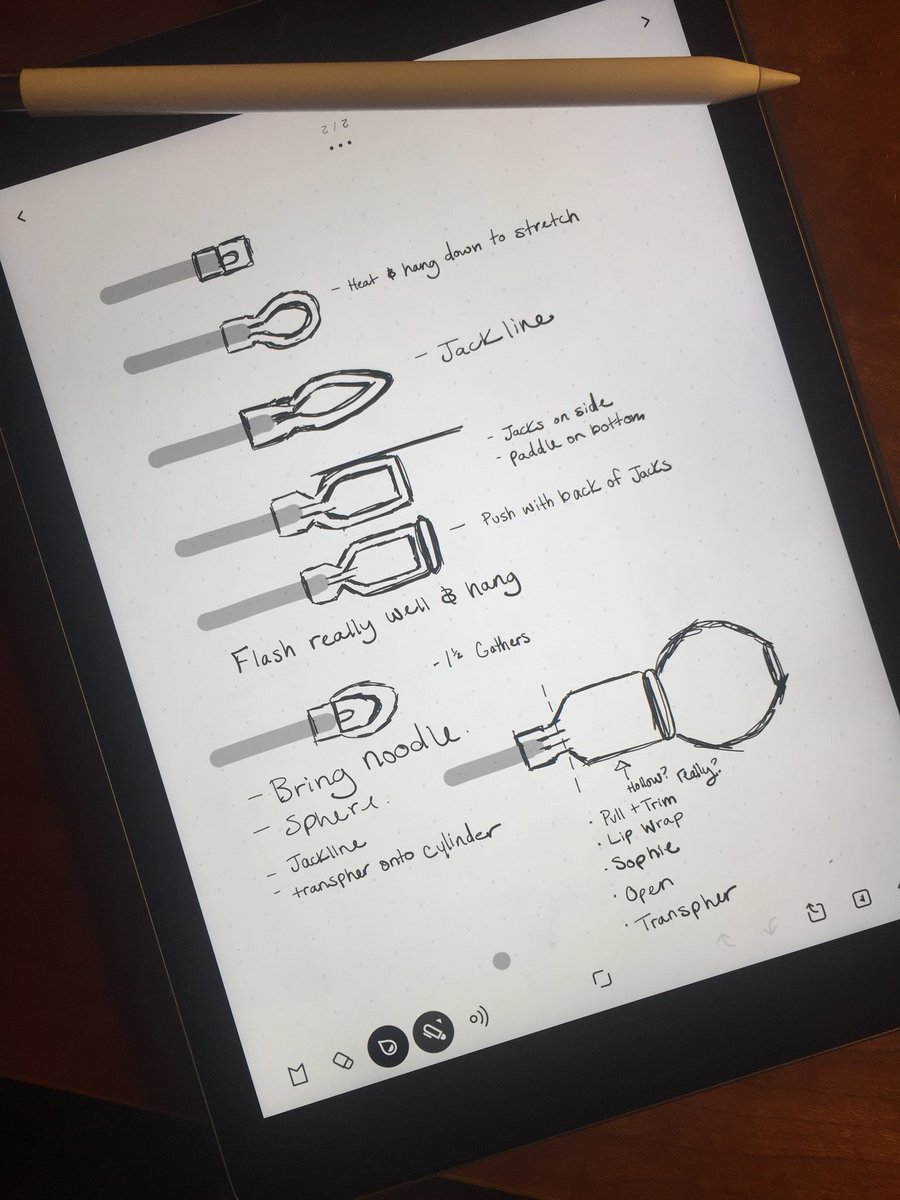 _StoneCreative_'s tweet photo. Drawing out the steps of glassblowing saved a ton of time in the studio! #yycglass #yyc #canadianglass #glass #glassblowing #iPadPro https://t.co/8JIsfyouHm