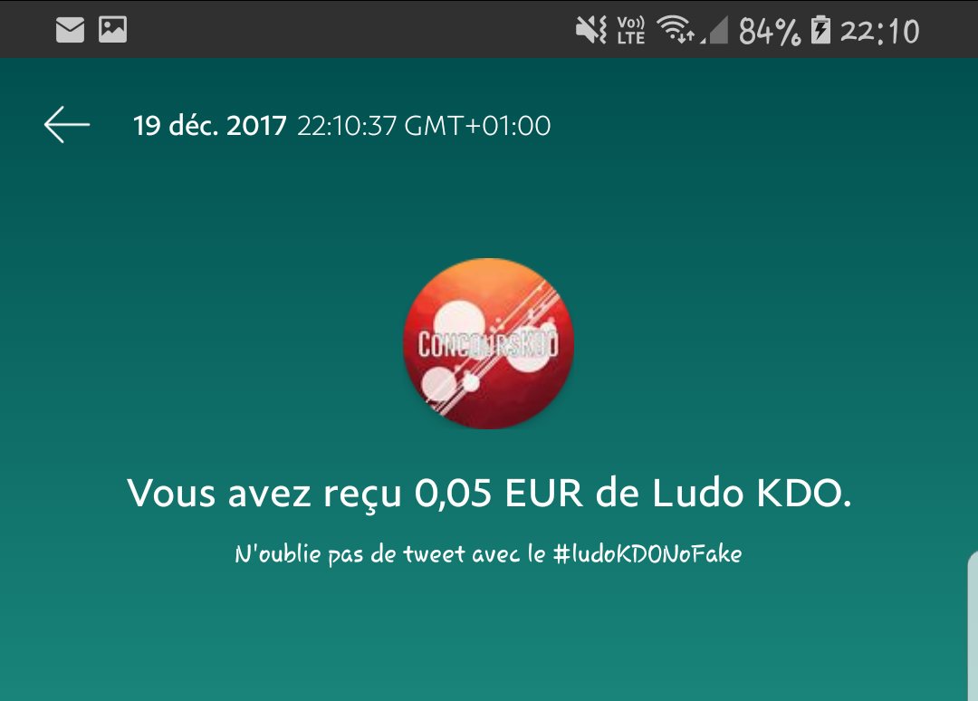Ouros974's tweet photo. #ludoKDONoFake merci @LudoConcoursKDO pour les 5cts paypal https://t.co/ivjgsqX75e