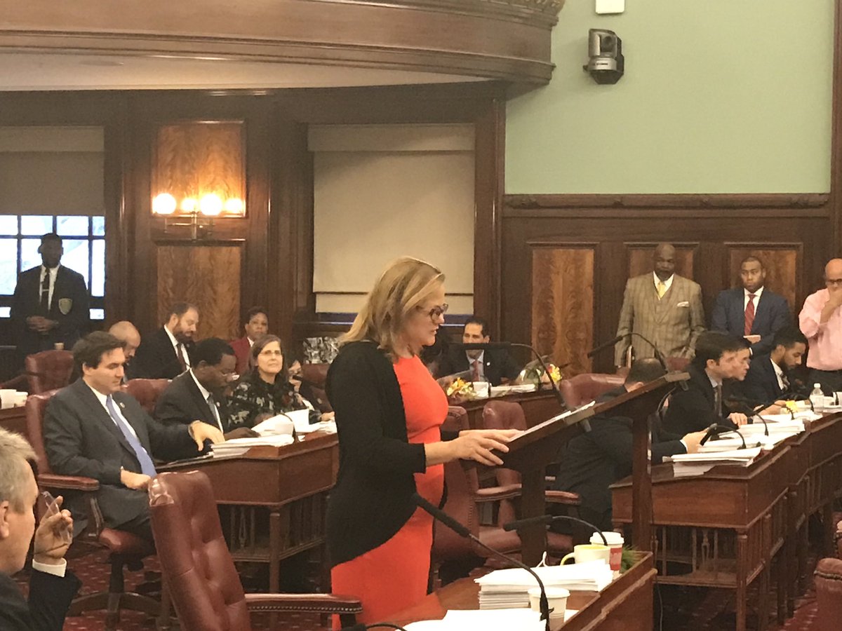 bradlander's tweet photo. At her last meeting, I am deeply grateful to Speaker @MMViverito whose leadership has set us on a path to #CloseRikers, right-to-counsel for low-inc tenants, protecting workers, tenants &amp; immigrants, a sanctuary city, @PB_NYC, a stronger, fairer @NYCCouncil &amp; a better NYC. https://t.co/SUaDKDg3XN