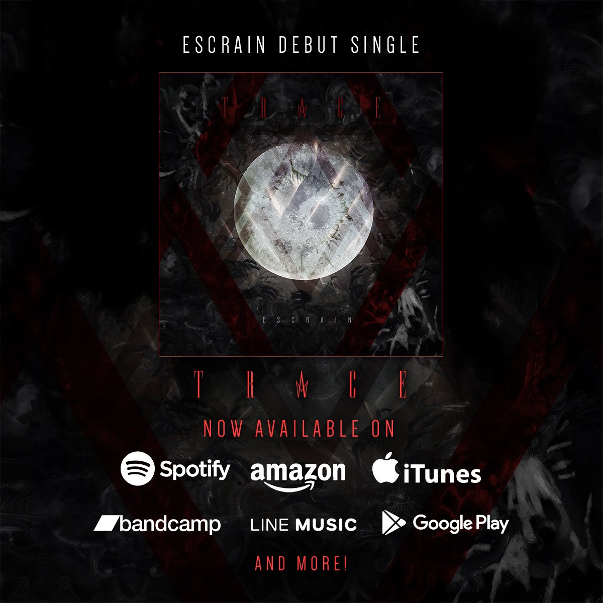 ESCRAINofficial's tweet photo. Good news! #ESCRAIN Debut single is now available on iTunes, Spotify, Amazon, Line Music, Google Play and much more
https://t.co/gJNmaU6tar
#V系 #JRock https://t.co/Df5JzVNY5p
