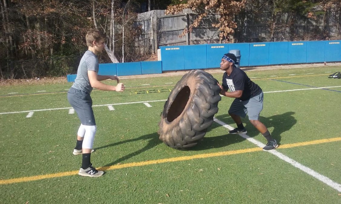 realfarleyfam's tweet photo. Successful Day 2 for the SLake baseball players in the '2 Week Gauntlet Circuit.' A lot of lower body Tire work. #dedicationanddrive https://t.co/M2OkNDfxJT