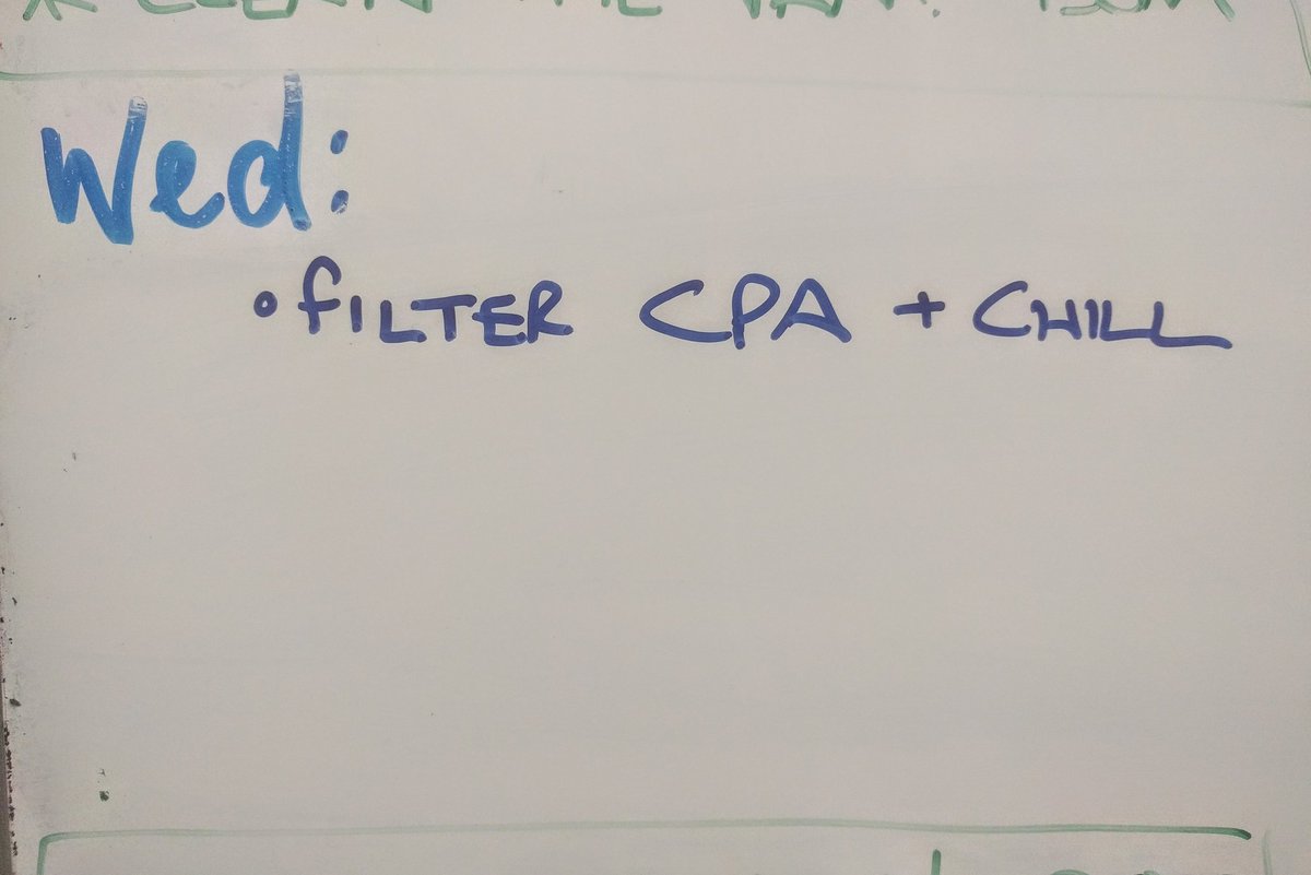 Quiet day in the brewery tomorrow.