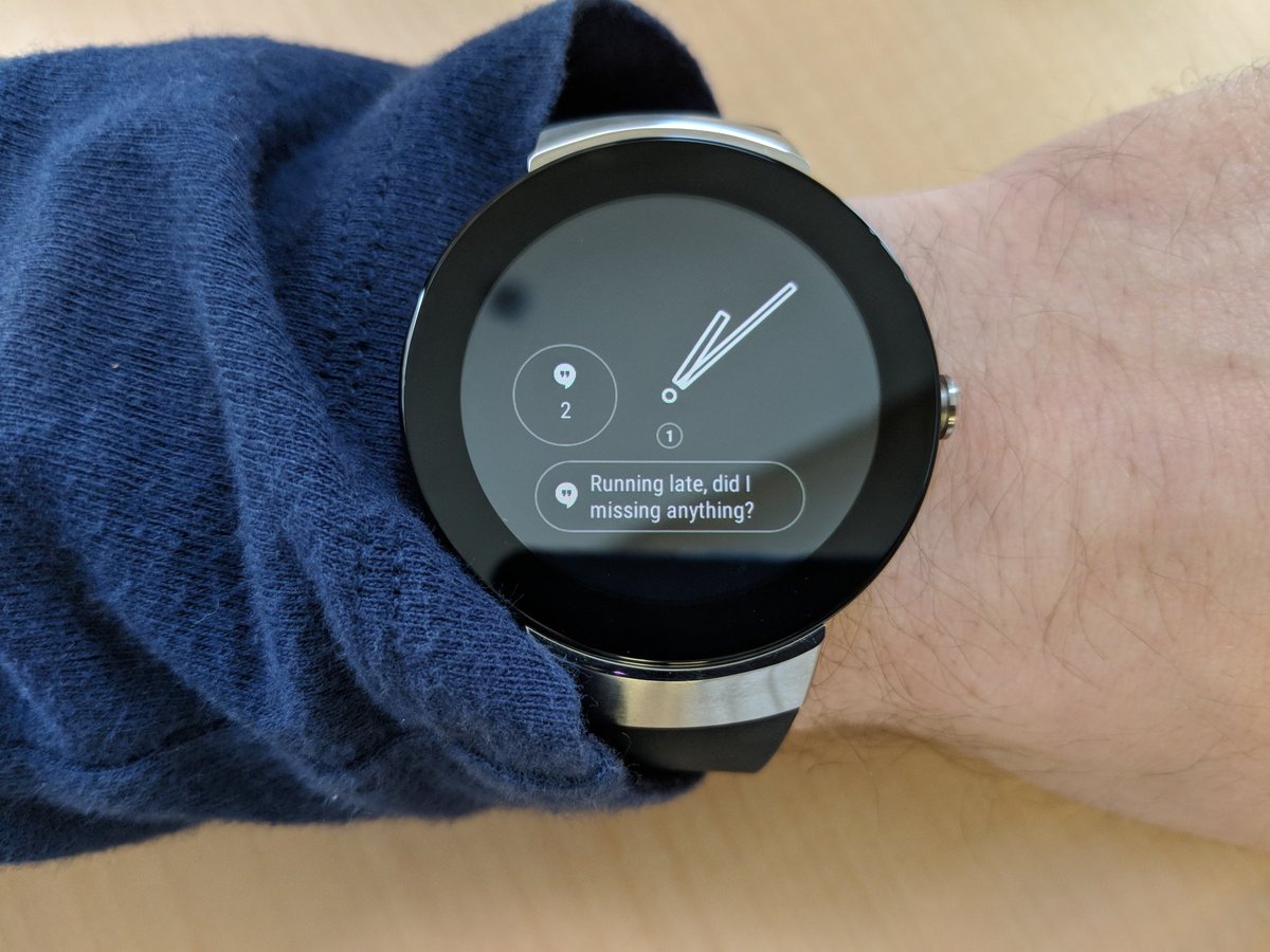 You can now see Notifications within Complications themselves on pretty much any <a href="/AndroidWear/">Android Wear</a> 2.0 Watch Face with "Wearable Notifications"!

play.google.com/store/apps/det…