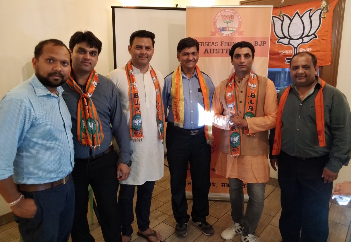 OFBJPAus's tweet photo. @BJP4India's victory in #GujaratElection2017 &amp; #HimachalPradeshElections2017 has pumped a new energy in Indian Diaspora. Huge turnout in Sydney to join the nationwide celebration organised by @OFBJPAus @OFBJPOfficial @vijai63 @narendramodi @ofbjp_usa (more pics coming) https://t.co/EEhWcttncC