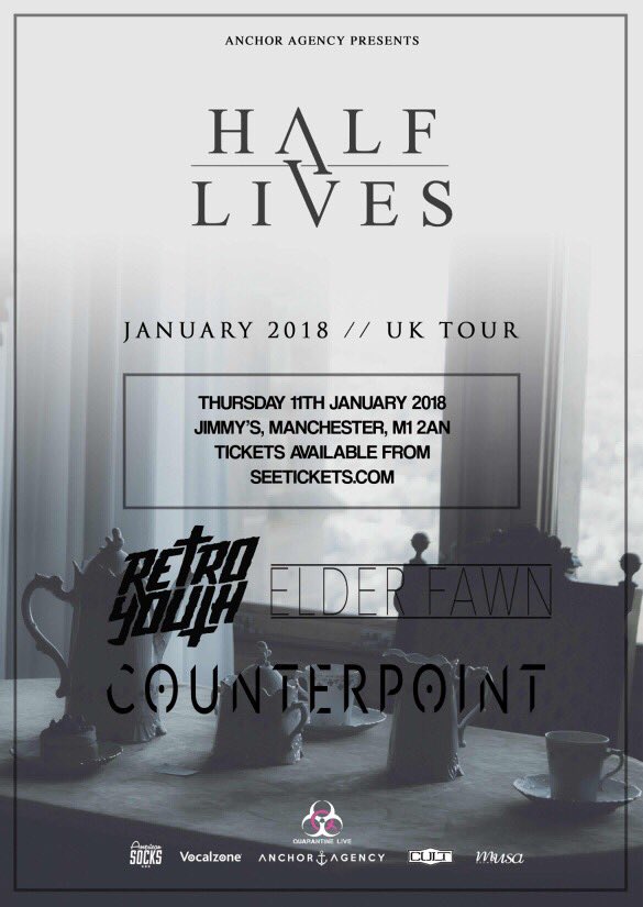 Our first show of 2018 will be in #Manchester with <a href="/wehavehalflives/">Halflives</a> 👌

Tickets: skiddle.com/whats-on/Manch…