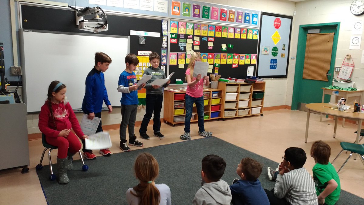 MrsColvinsClass's tweet image. Yesterday we performed our Reader&apos;s Theater for our Grade Four friends. Today they performed for us! @EmmaKingES