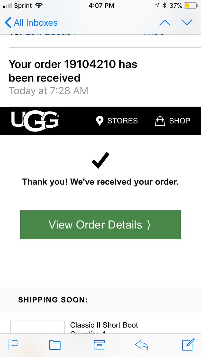 ugg orders