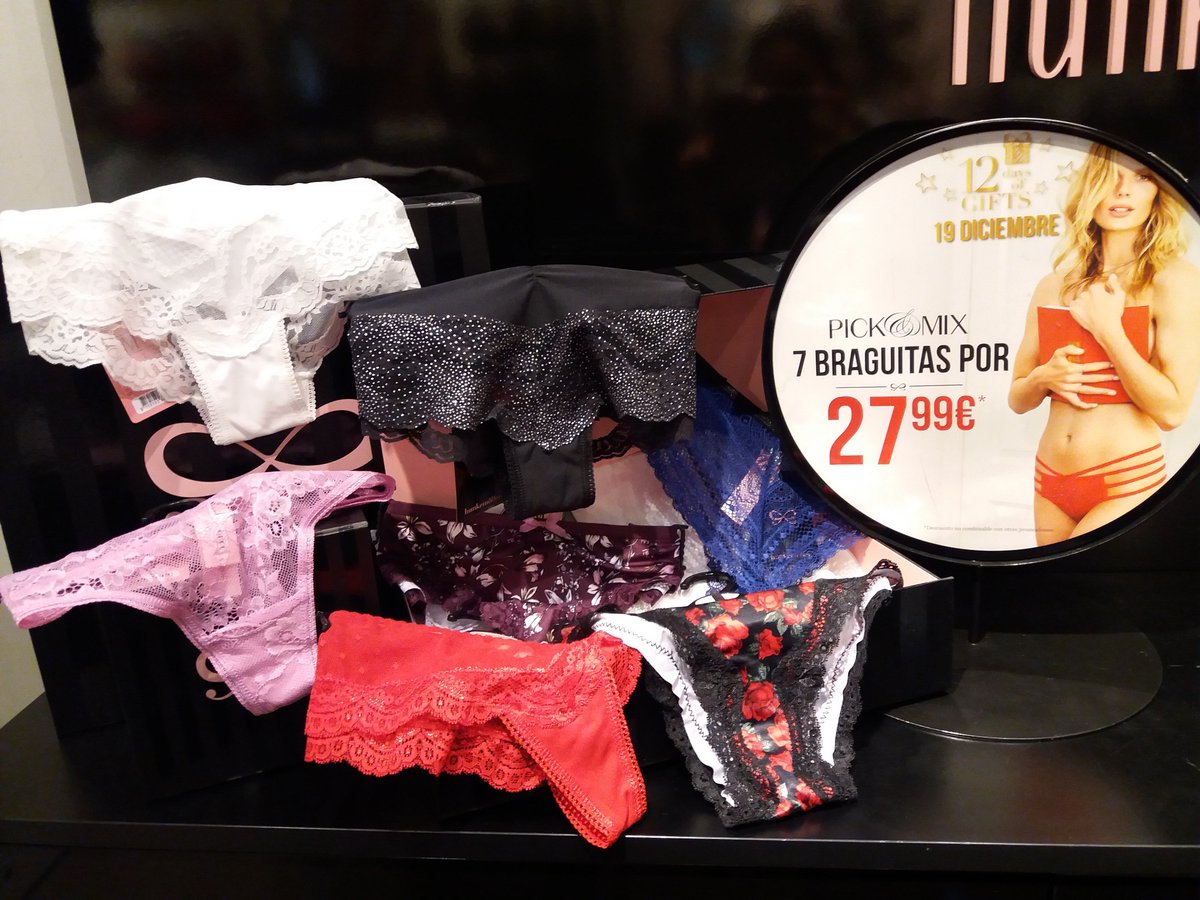 Dia 7 de los #12daysofgifts en #hunkemollergrancasa!! y por eso es el día de 👙 las 7 braguitas por 27.99 euros!! una para cada día de la semana!!👠👗 <a href="/rmoratahkm/">Raquel Morata</a> <a href="/cantor_monica/">Mónica Cantor</a> <a href="/TRamosDesi/">Desiree Trascastro R</a> <a href="/Trainer_HKMSP/">HKM_Trainer SP</a>