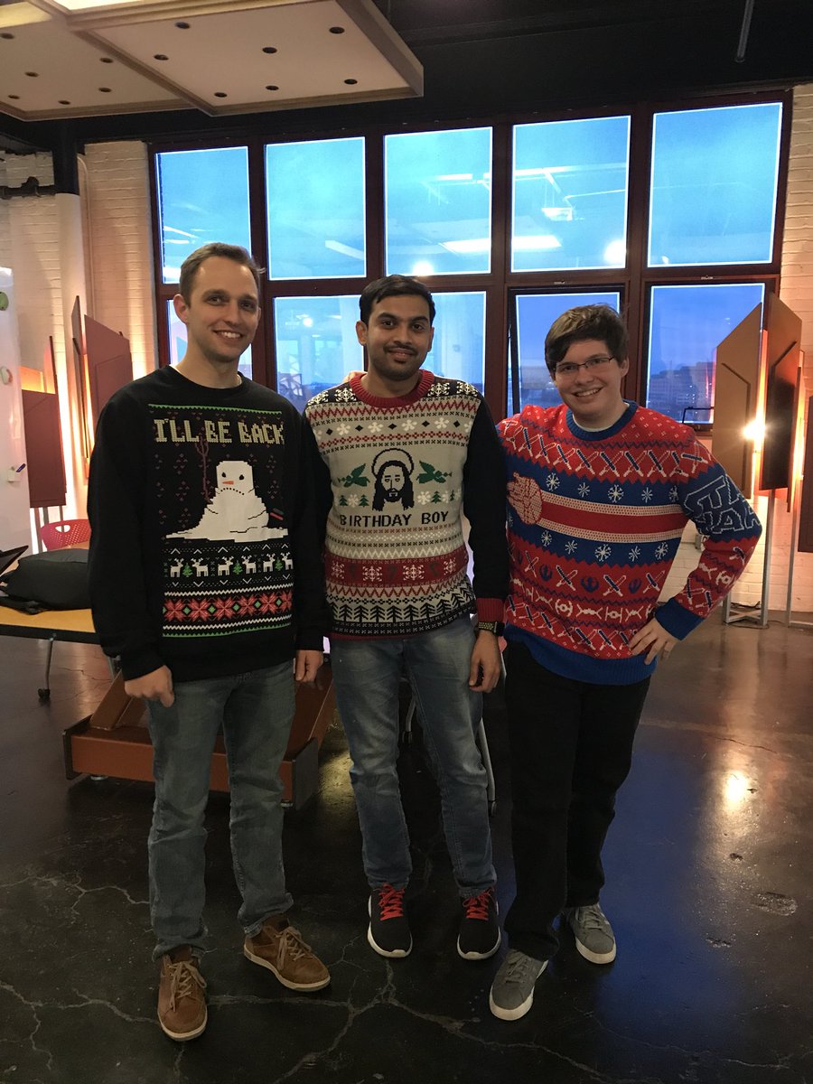 Thanks Fontus Blue for rocking the Christmas sweaters! <a href="/Bounce_Hub/">Bounce Innovation Hub</a>