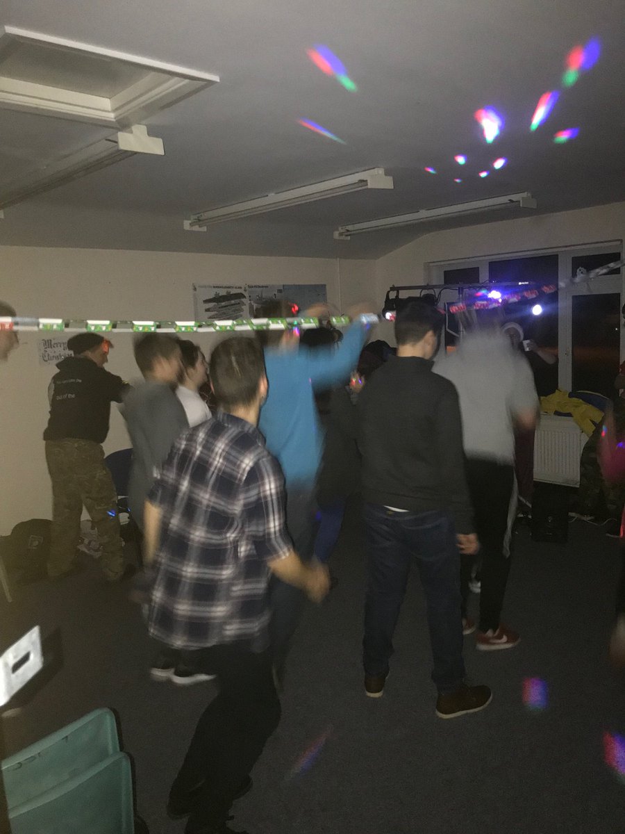 Barry cadets havin a party