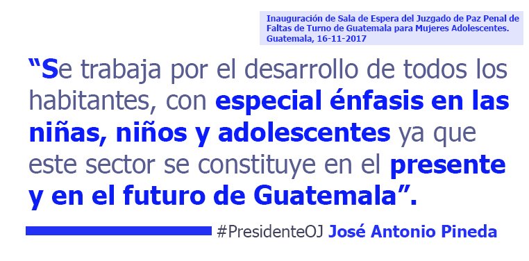 OJGuatemala's tweet photo. Las niñas, niños y adolescentes son el presente y futuro de Guatemala. https://t.co/oMApeyFEv4