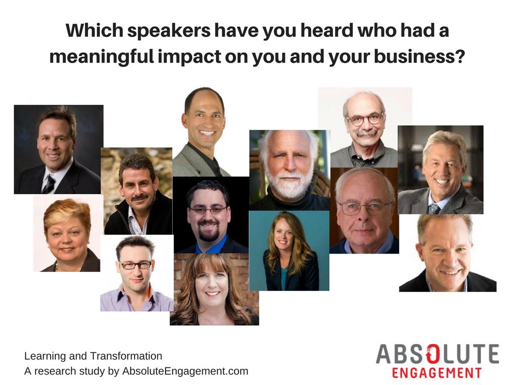 We asked advisors about keynote speakers who have had the most meaningful impact on their business. Dozens of names were mentioned, these were mentioned most often. Great minds and voices!