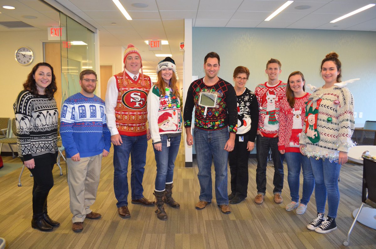 TMNA_Services's tweet photo. We love our annual #Uglysweater contest. #UglySweaterDay #December #Sweaterweather #Fun #Lol #TMNAS #FestiveFinds #Festive https://t.co/fHyPrEsYJp