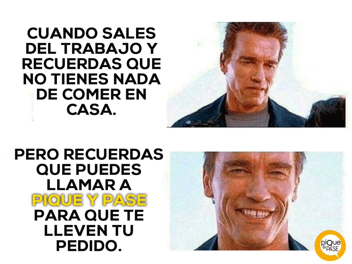 PiqueyPase's tweet photo. ¡Llegas a casa y si no tienes nada que comer, llámanos y nosotros te llevamos tu pedido!  :)

1800-PiqueyPase https://t.co/PqsZ53ze7l