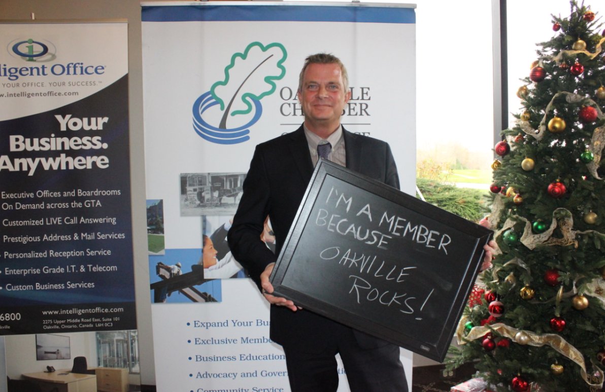 OakvilleChamber's tweet photo. David from @SheridanEvents shares why he is an Oakville Chamber member! #ImAMemberBecause #OCC https://t.co/sgDIvFbOHc