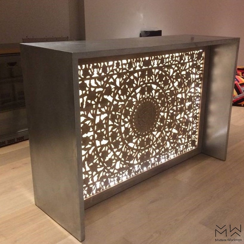 ModumWorktops's tweet photo. Difficult roads often lead to beautiful destinations! Our collaboration with John Halifax furniture makers zinc claded unit combined with wood carving-perfection👏 #ModumWorktops #zincideas #bespokeworktop #tradectory #woodcarving #unique #zinc https://t.co/csLrwxhIU7