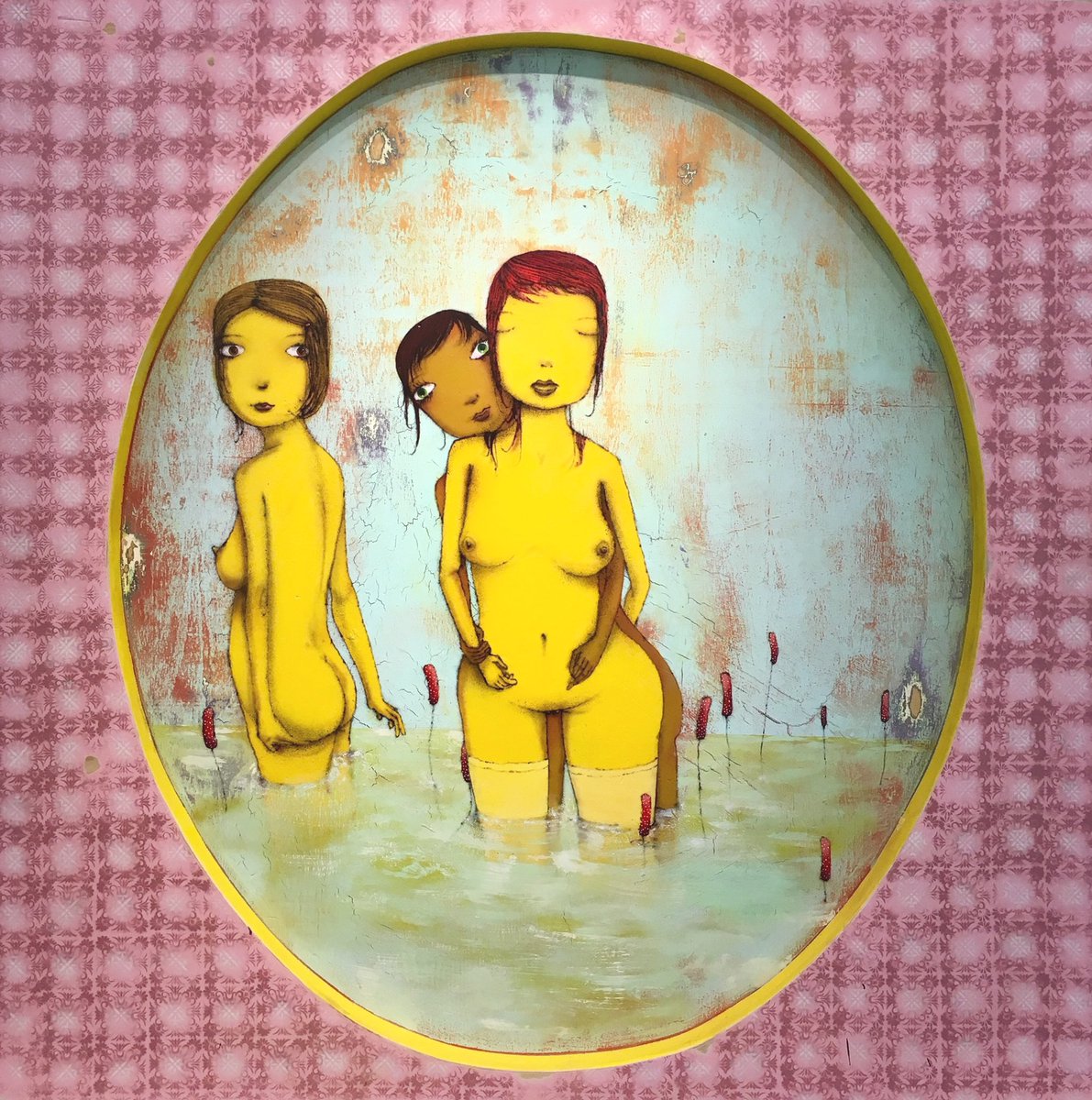 UNIXGallery's tweet image. Bc we are your friends!
Incredible (incredibly large) painting “As Três Amigas” (96 x 96 x 5 in | 244 x 244 x 13 cm) by @OsGemeos on view at #UNIX
#unixgallery #groupshow #osgemeos #amigas #friends #weareyourfriends #painting #contemporaryart #large #streetart #gallery #art #nyc