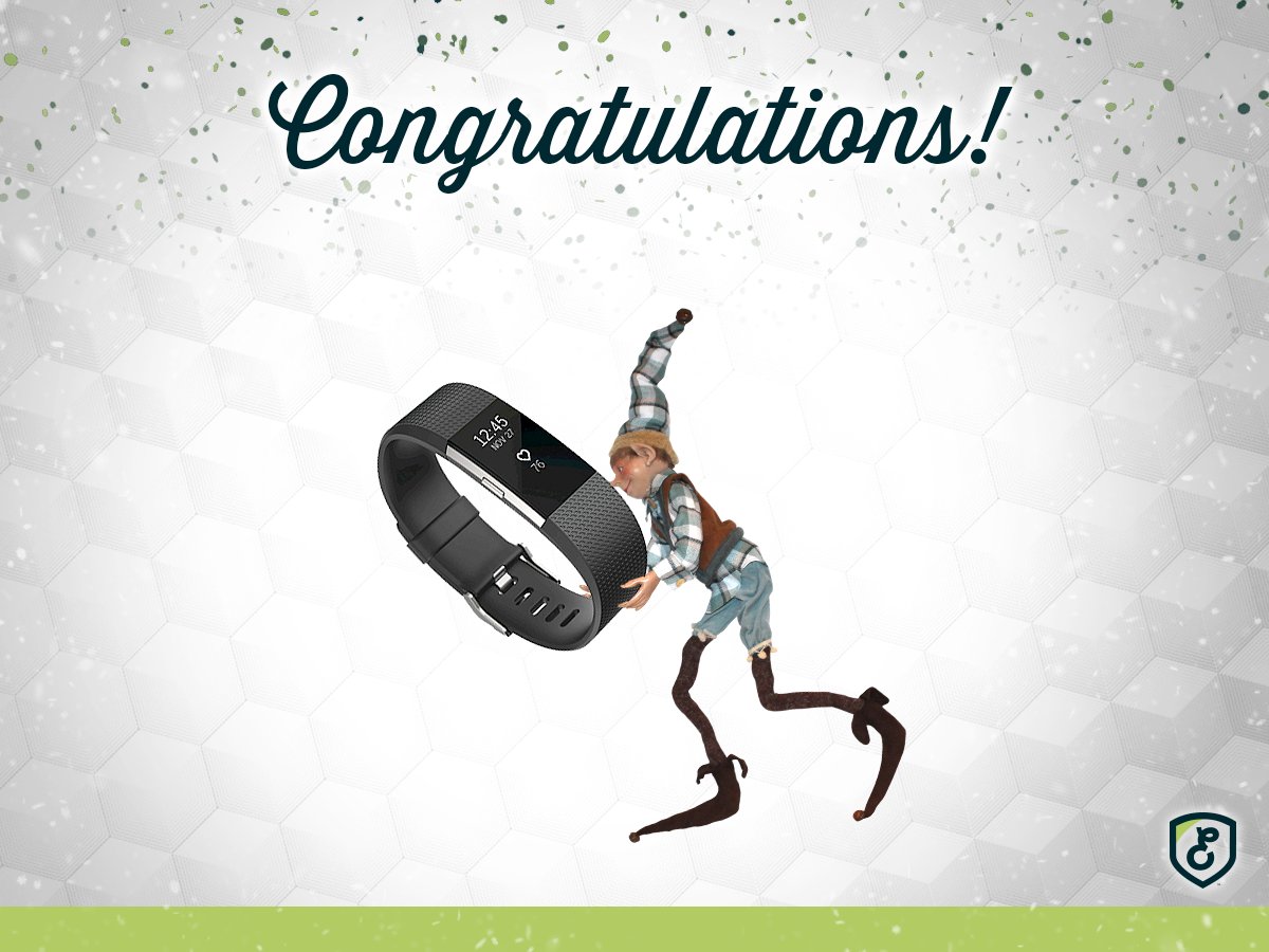 Congratulations to Marsha Arditti, yesterday’s winner in Excalibur’s 12 Days of Christmas Giveaway with Melvin who won a Fitbit Charge!
There are still 3 days left to win and today's draw is still open. Head over to excaliburinsurance.ca/12days/ to enter for your chance to win!