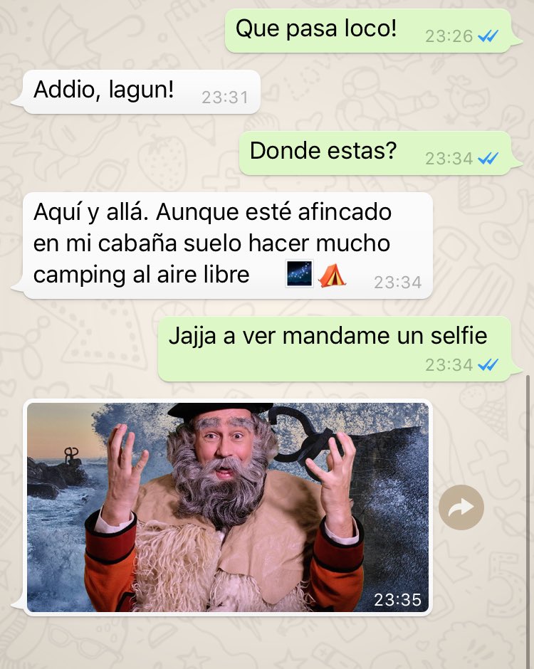 Estos del Pais Vasco son la bomba... van y sacan un chatbot en whatsapp de Olentzero (para los que no sabemos... “papa noel vasco”)... qué grandes!! olentzero.chat/es/