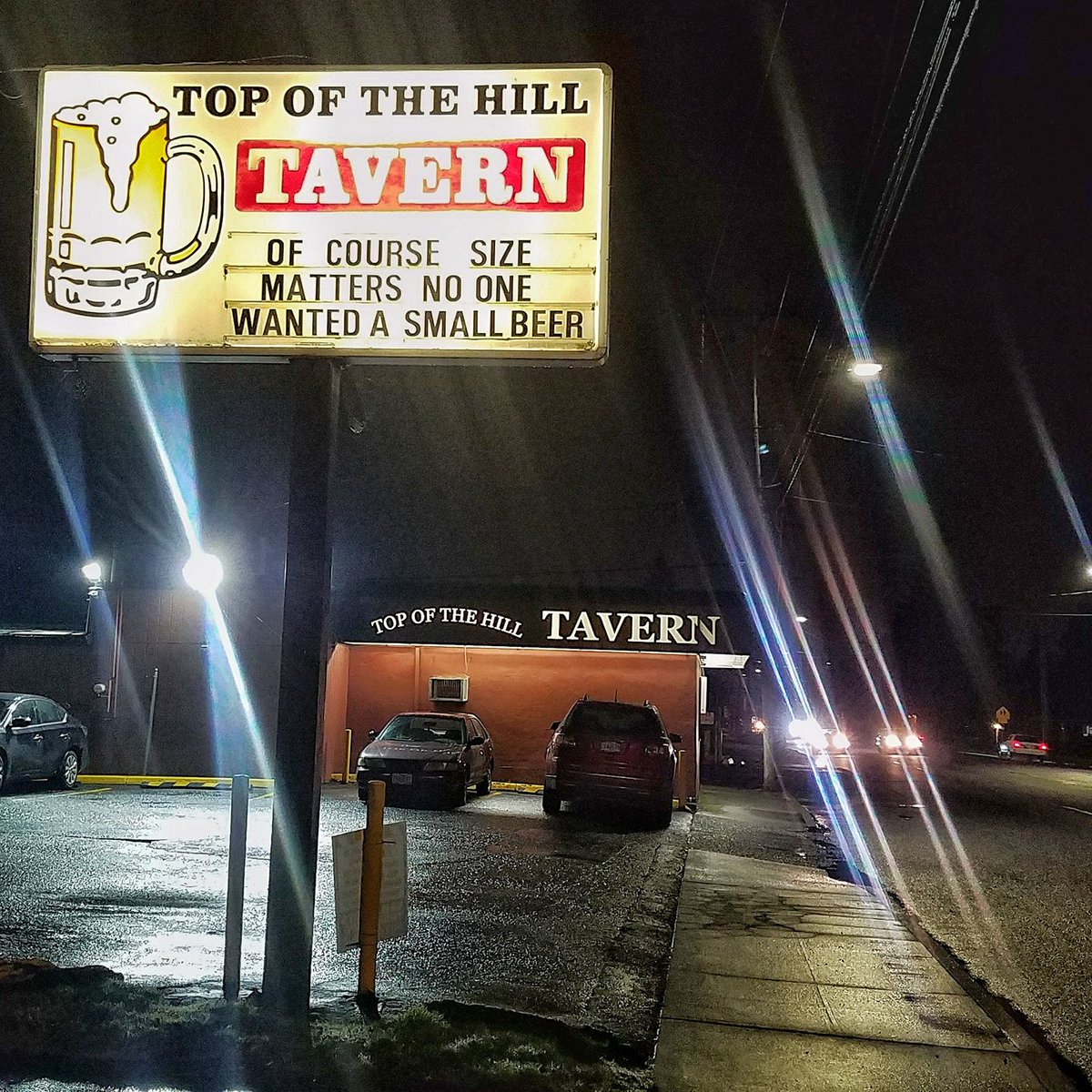 local dive bar marquee sign is like a direct rebuttal to everything <a href="/yaeger/">ؘ</a> <a href="/WeLoveNips/">We Love Nips</a> stands for.
