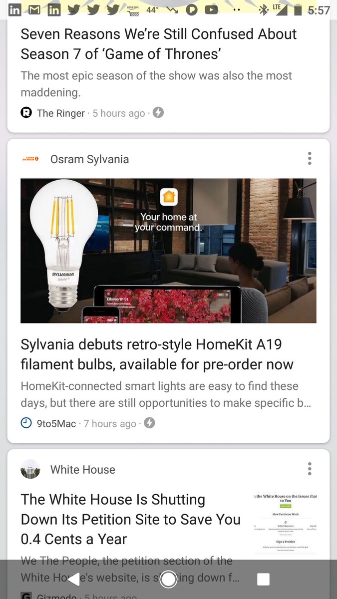 Pretty cool when <a href="/SYLVANIA/">LEDVANCE North America</a> <a href="/Ledvance/">LEDVANCE</a> announcements show up on your personal mobile news feed... Congrats to the #smarthome team on this #epic achievement <a href="/GlenGracia/">Glen Gracia</a>