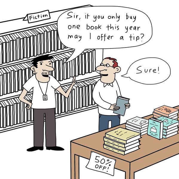 LRtoons's tweet photo. Merry Christmas to all bookshop sales people https://t.co/P78nafybgK