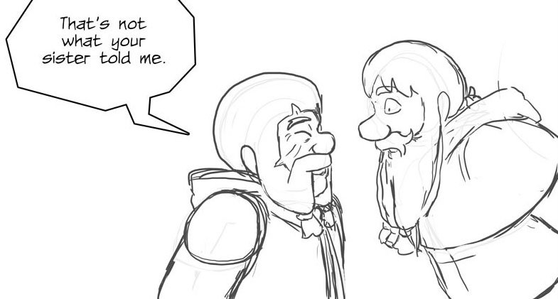 ramlama's tweet image. S4E10. On today's #DragonPulp, Ponzi proves that Dwarven diplomacy sometimes lacks nuance. Also, fists fly. How does Ponzi fare in the melee?

Full archives: dragonpulp.com

To vote: fiction.live/stories/Dragon…