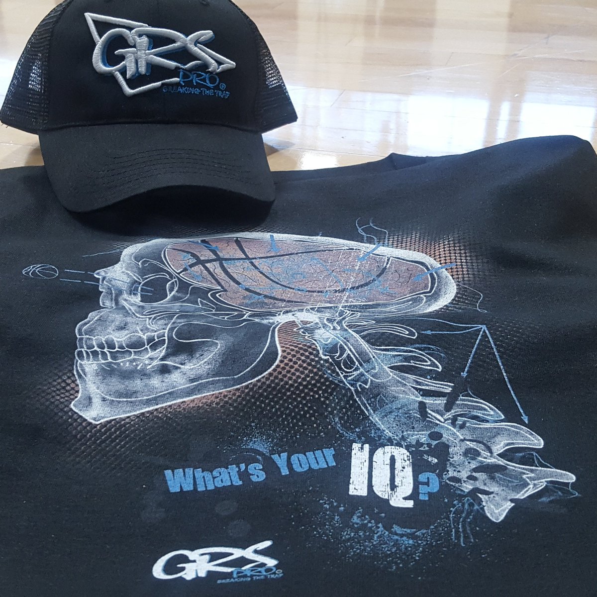 gymratsquad's tweet photo. Our partner brand GRS PRO tee and Cap- "What's Your IQ?" #grspro #breakingthetrap #multi #sports #clothing #brand #gymratsquad #graphicnovel #animation #cartoon https://t.co/ceS4l1e0Of