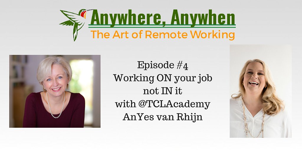 Working ON your #business not IN it #podcast with AnYes van Rhijn @TCLAcademy bit.ly/2b2tJUk #success