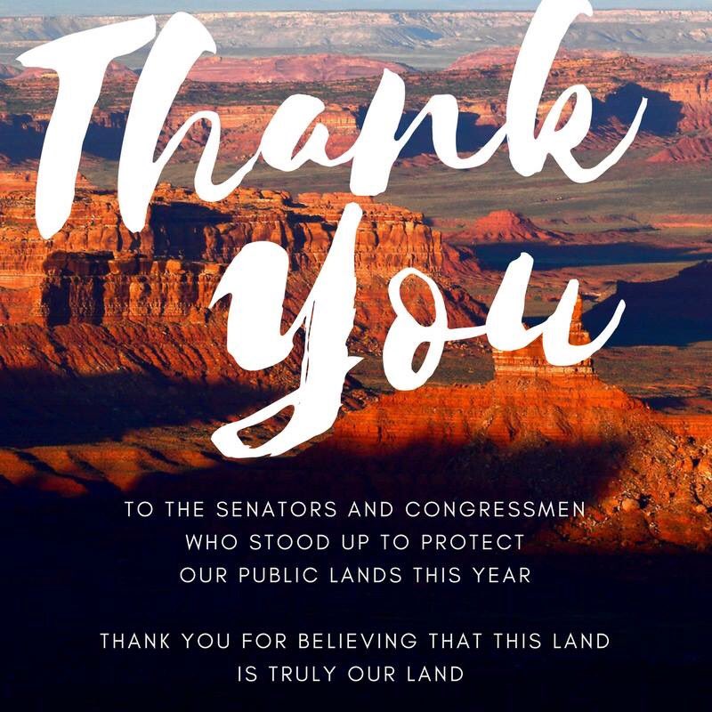MargauxIsaksen's tweet photo. Lawmakers from across the country stood up this year to protect our public lands -- we are so grateful, as athletes and as Americans.

Thank you! https://t.co/UEoF3xHFah