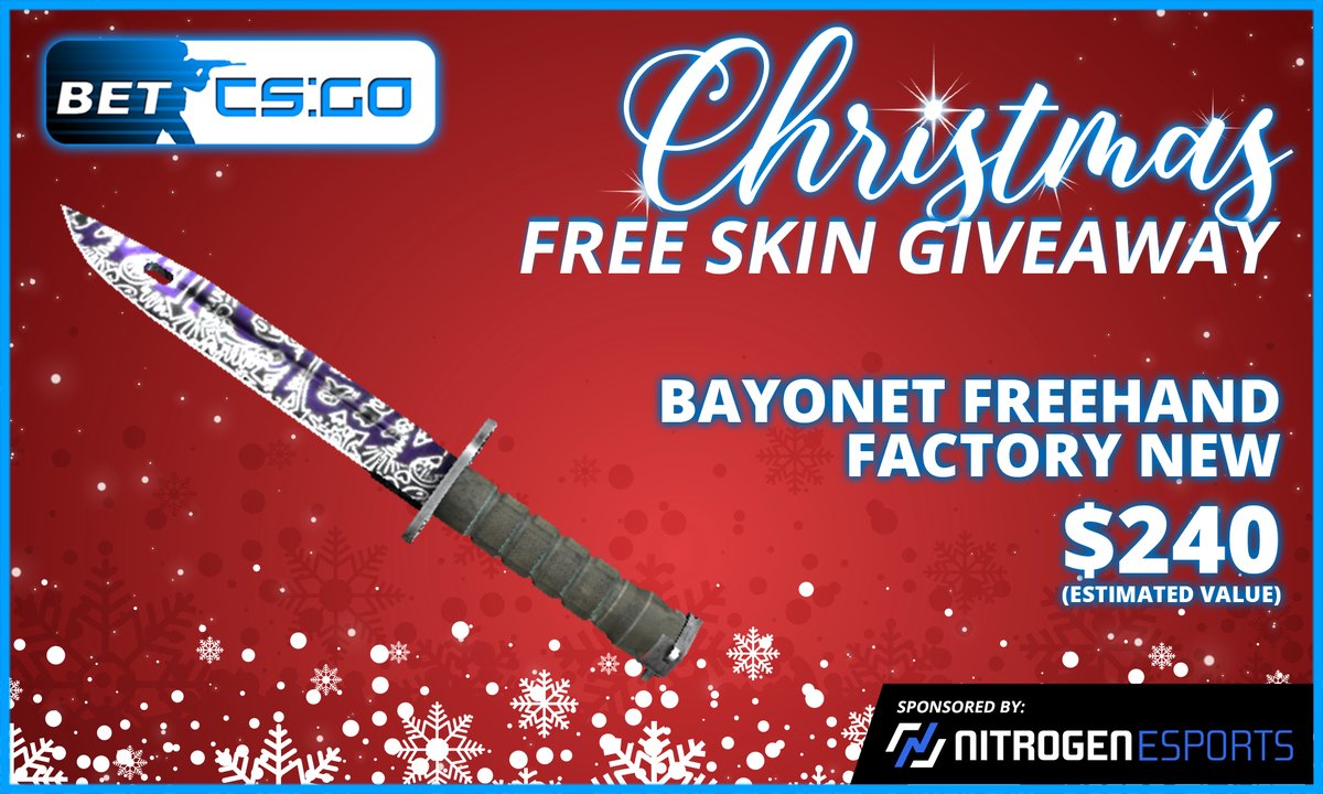NitrogenEsports's tweet photo. We partnered up with @BetCSGOeu to bring you Christmas Giveaway!

Join now and win!!! ➡ https://t.co/NienhKkpVl    

#CSGO #CSGOgiveaway #csgoskins #Freeskins https://t.co/YZxTR3Wg3r