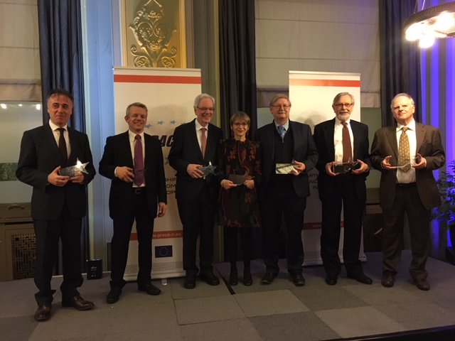 s_requena's tweet photo. Nice ceremony tonight in Brussels, they did #PRACE_RI and since 10 years we are making the #Europe of #HPC lets dream bigger together ! https://t.co/fZ6nQyQlDK