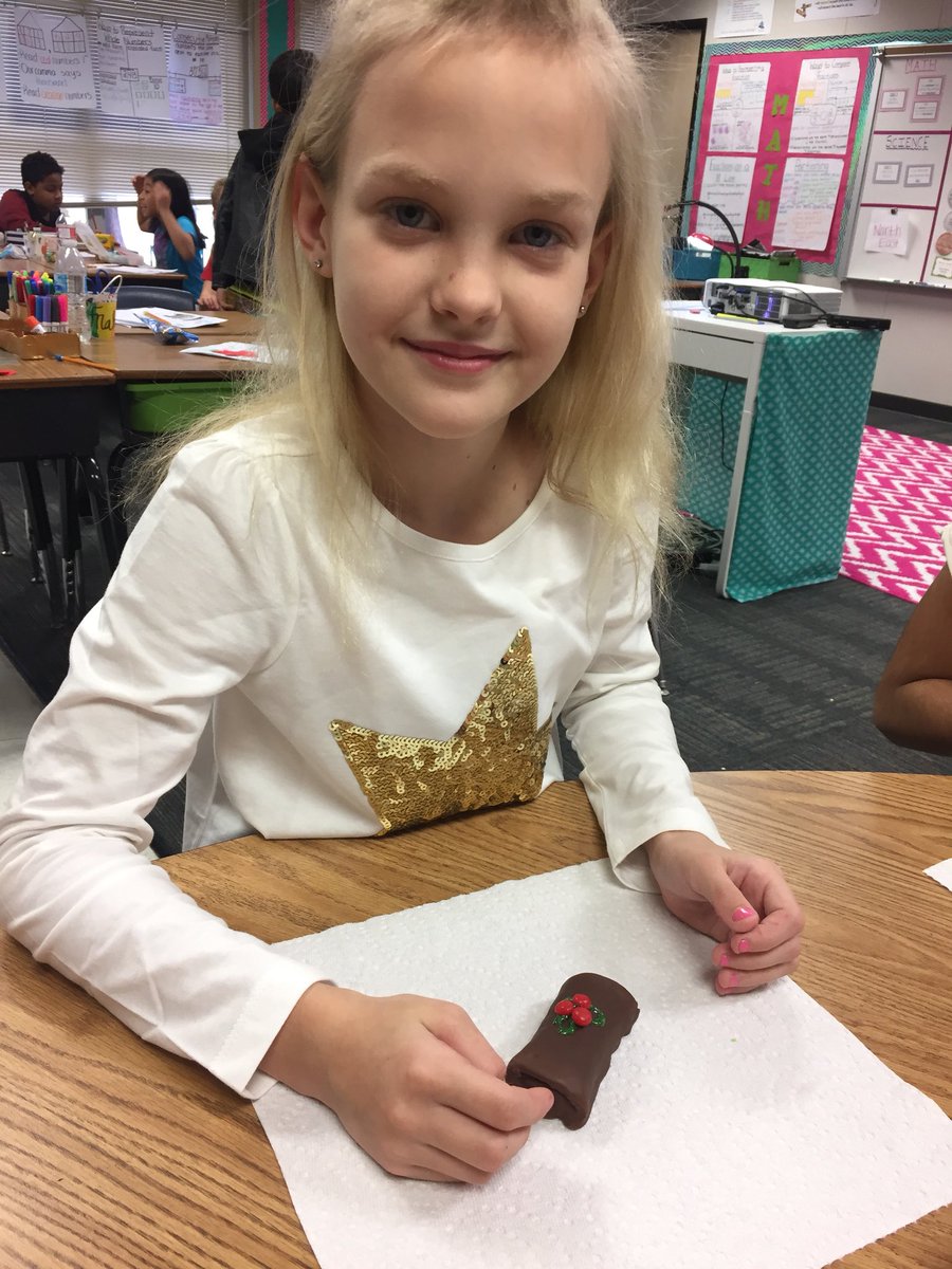 kwagner_npe's tweet photo. We decorated our own Buche De Noel after learning about how kids in France celebrate the holidays! @NPERockets https://t.co/S2cT9l497M