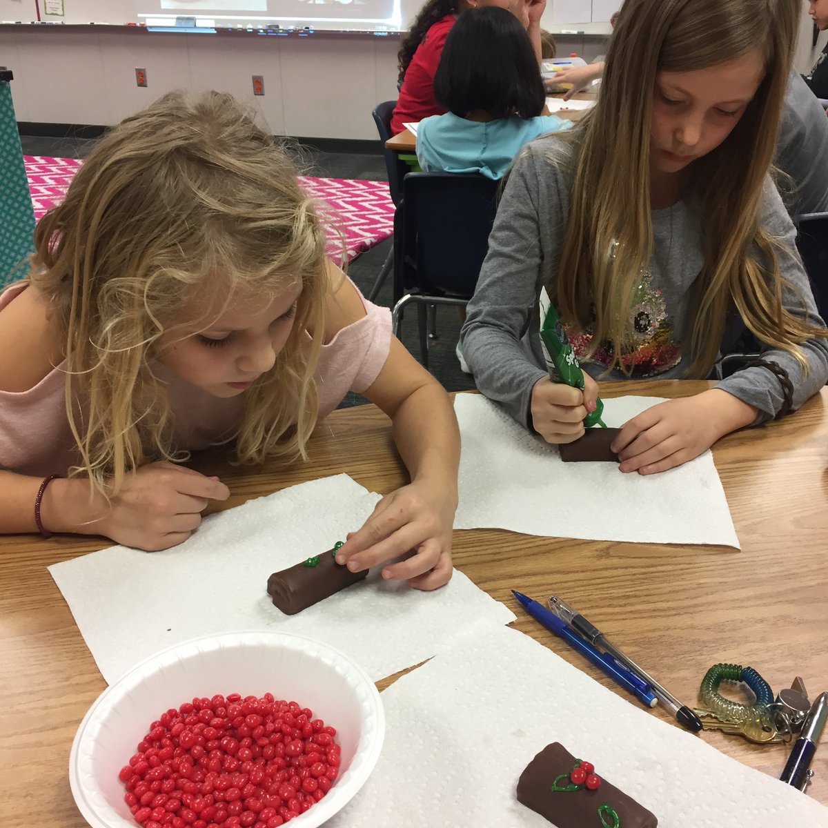kwagner_npe's tweet photo. We decorated our own Buche De Noel after learning about how kids in France celebrate the holidays! @NPERockets https://t.co/S2cT9l497M