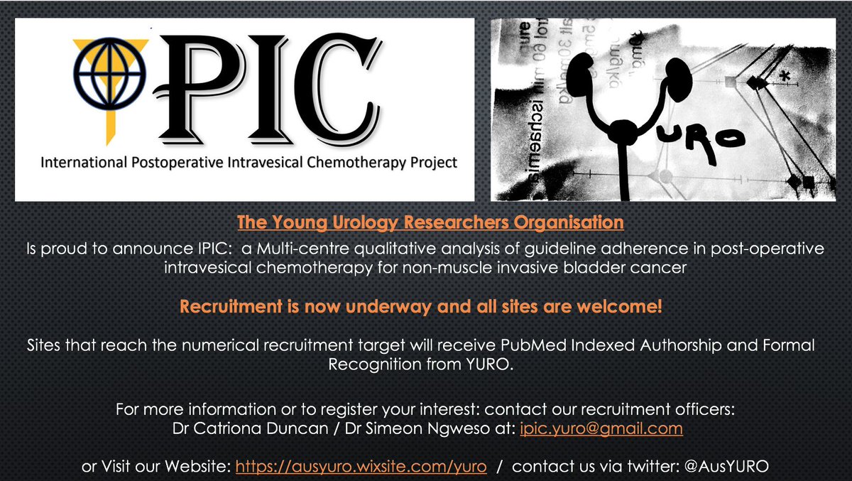 Todd Manning (@doctoddmanning) on Twitter photo π£ Researchers, Docs and Med Students. <a href="/AusYURO/">YURO</a> is proud to announce recruitment for our latest multicentre project. #IPIC Contact us for more info or to register! ππ@urologytrainee <a href="/USANZUrology/">USANZ</a> <a href="/urologytraining/">USANZ Training</a> <a href="/DrTNzenza/">Tatenda Nzenza</a> <a href="/dan_christidis/">Daniel Christidis</a> <a href="/BURSTurology/">BURST Urology</a> <a href="/dr__shanza/">Shannon McGrath</a> <a href="/veerukasi/">Veeru Kasi</a> π£ Researchers, Docs and Med Students. <a href="/AusYURO/">YURO</a> is proud to announce recruitment for our latest multicentre project. #IPIC Contact us for more info or to register! ππ@urologytrainee <a href="/USANZUrology/">USANZ</a> <a href="/urologytraining/">USANZ Training</a> <a href="/DrTNzenza/">Tatenda Nzenza</a> <a href="/dan_christidis/">Daniel Christidis</a> <a href="/BURSTurology/">BURST Urology</a> <a href="/dr__shanza/">Shannon McGrath</a> <a href="/veerukasi/">Veeru Kasi</a>