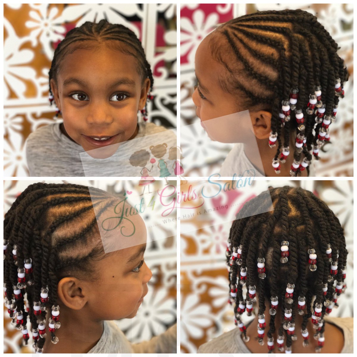 Just4GirlsSalon's tweet photo. Hairstyle: Half & Half with twist and beads. Stylist: Crystal. Book your next appointment with Crystal at our Smyrna Location. #just4girlssalon #slikpress #curls #blackgirlmagic #smyrnalocation #braids #longhair #momsofgirls #dadswithgirls #salonforgirls #iphone7camera #pinkbows https://t.co/Vk09gwdVLJ